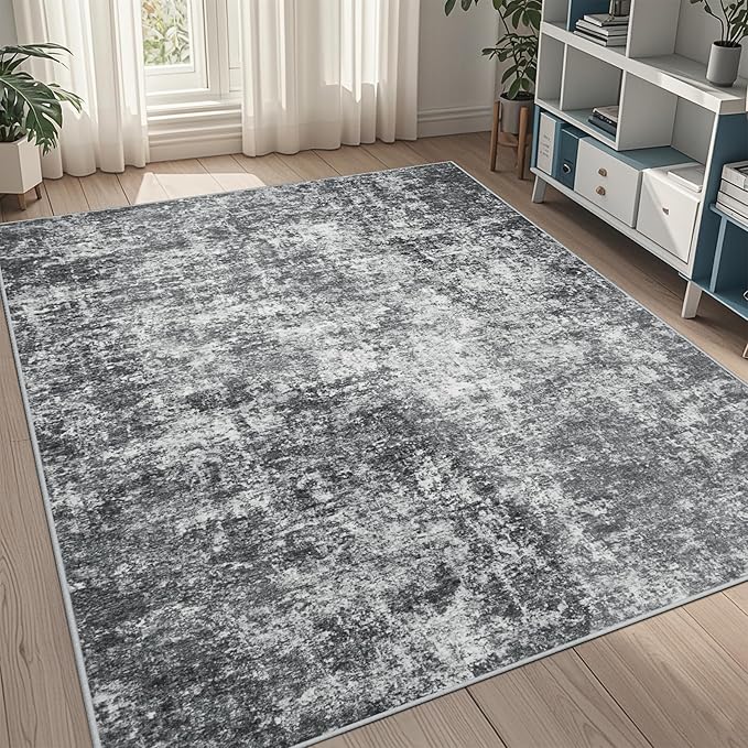 5x8 Area Rugs for Living Room Rug Washable: Abstract Rug for Dining Room by Aelenmu