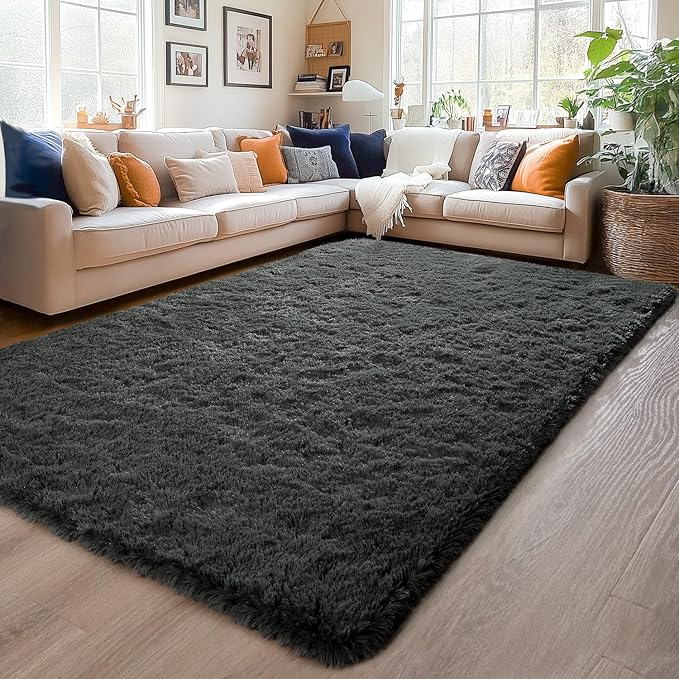 Chicrug Soft Area Rugs for Bedroom Living Room Plush Fluffy Rug 5x8 Feet - Image 2
