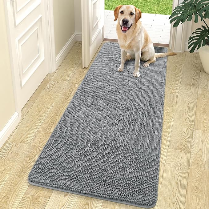 OLANLY Dog Door Mat for Muddy Paws 70x24, Absorbs Moisture and Dirt, Absorbent by OLANLY