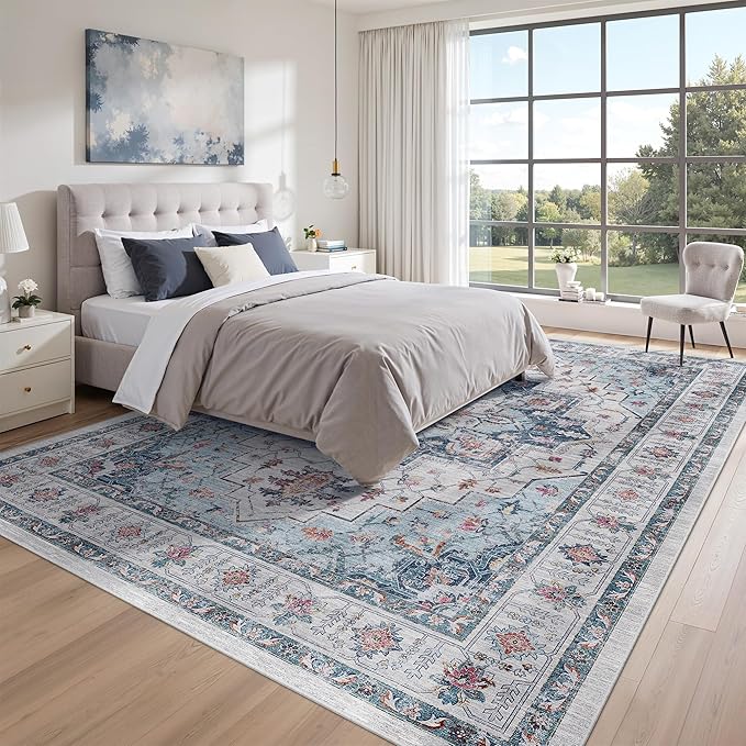 zesthome Area Rugs 9x12, Washable Rug Non-Slip Low Pile Rugs - Image 9