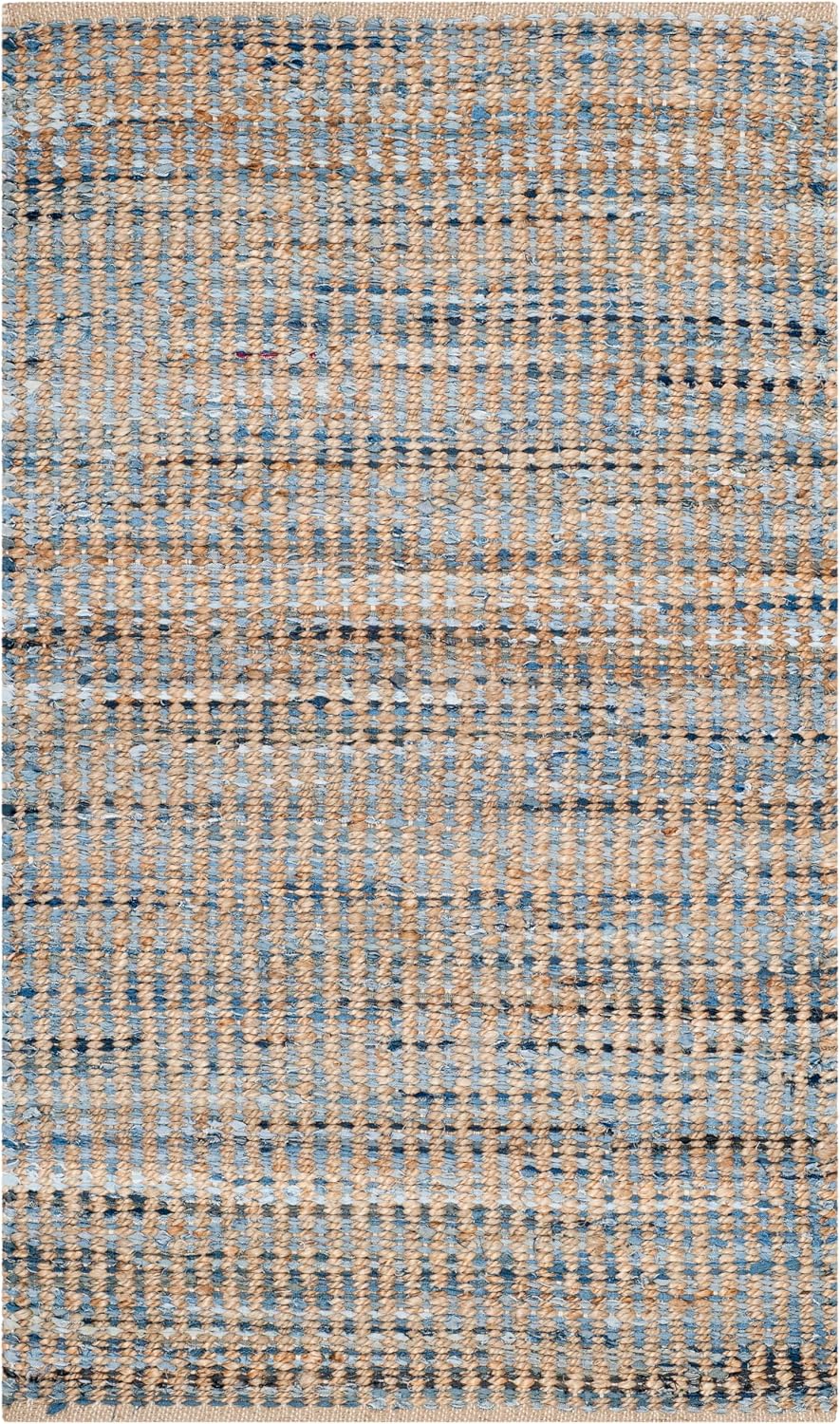 SAFAVIEH Cape Cod Collection Accent Rug - 3' x 5', Natural & Blue...