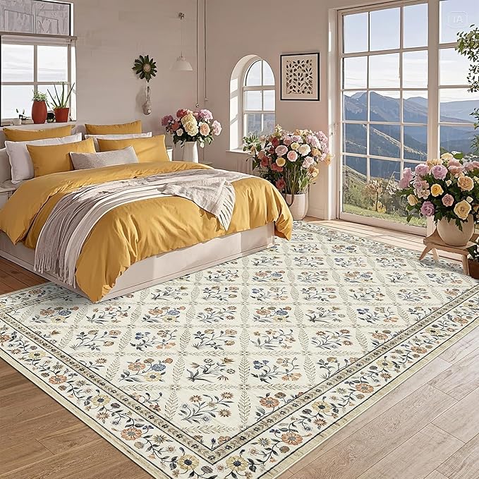 GarveeHome Living Room Rug 5x7 Rug Machine Washable Stain Resistant Area Rug - Image 2