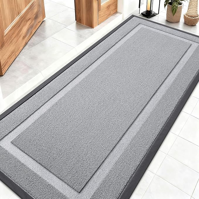 OLANLY Front Door Mat Indoor Outdoor Entrance, Waterproof All-Season, by OLANLY