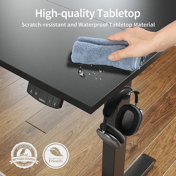 Agilestic Electric Standing Desk, Large 60 x 24 Inches Height Adjustable Desk...