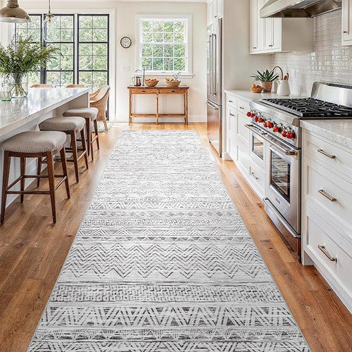 4x12 Washable Hallway Runner Rug：Moroccan Non-Slip Wide Runners - Image 2