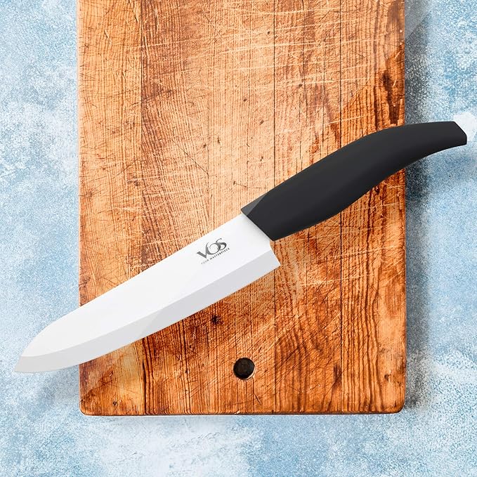 Vos Ceramic Knife Set with Peeler, Ceramic Knives Set
