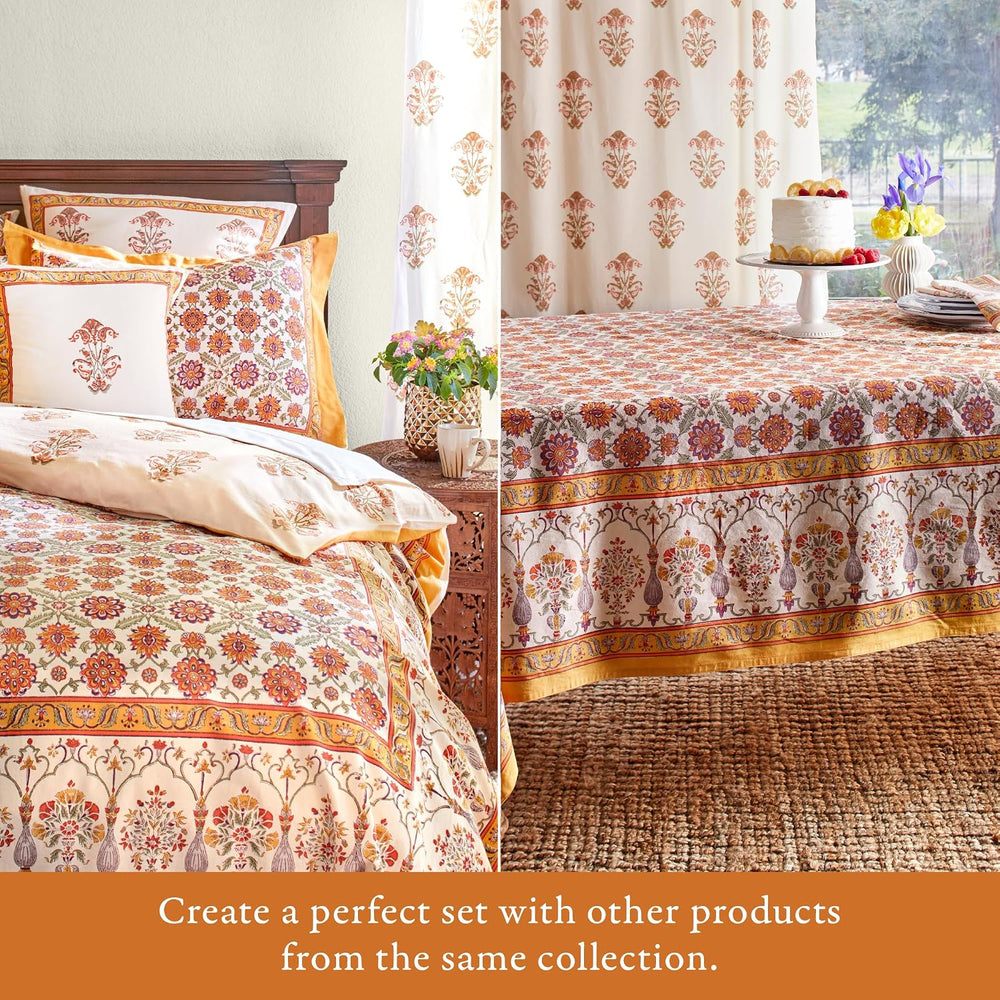 Half Kitchen Cotton Curtains for Small Windows, Bathroom and Cafe Hand Block ...
