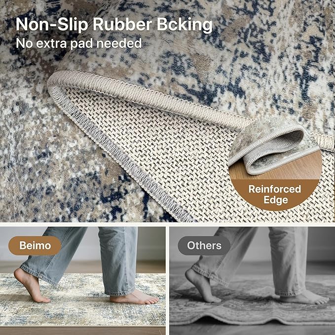 Area Rugs 6x9 for Living Room Bedroom, Modern Abstract Machine Washable Rug - Image 5