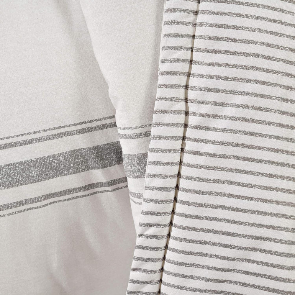 Lush Decor Farmhouse Stripe Reversible Throw, Single, 50" W x 60" L...