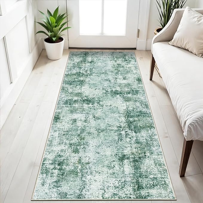 2x5 Washable Runner Rug for Hallway: Non Slip Entryway Runners Rugs by WIEVEDENS