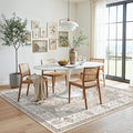 6ft Square Living Room Area Rug: Washable Oriental 6x6 Rugs by HYHAOYUNLAI