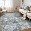 Nakagishi 7x9 Area Rugs Living Room: Washable Abstract Large Neutral Soft Rug by NakagishiAreaRug
