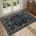 2x3 Area Rugs Living Room Rug: Washable Vintage Boho Medallion Rug No Slip by EXPEDIX