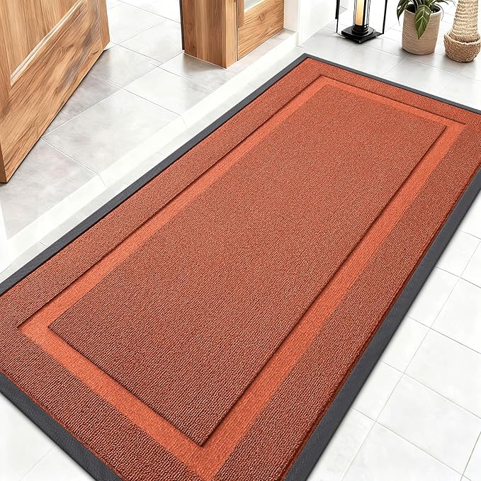 OLANLY Front Door Mat Indoor Outdoor Entrance, Waterproof All-Season, by OLANLY