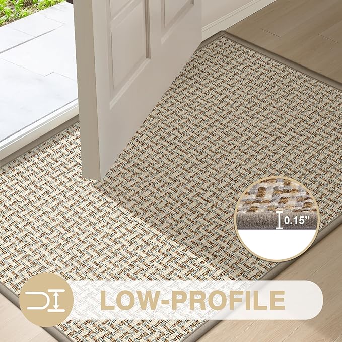 LEKEEPGO Door Mat Indoor Entrance 17"x29", Absorbent Indoor Door Mat, Non Slip - Image 4