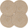 Pot Holders Trivets Set,Potholders for Kitchens, 100% Pure Cotton Thread Weave Trivets for Hot Dishes/Pot/Bowl/Teapot/Hot Pot Holders (24 cm, 4pack)