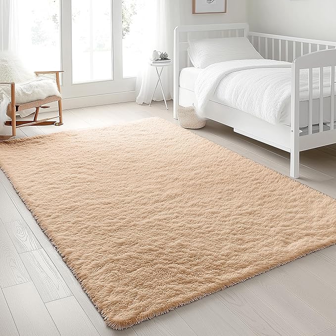 OLANLY 4x9 Area Rugs for Living Room Bedroom, Machine Washable Soft Fluffy - Image 8