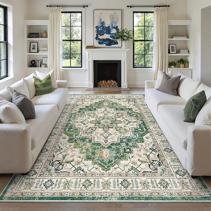 zesthome 8x10 Area Rugs, Stain Resistant Washable Rug, Ultra-Thin Rugs by Zesthome