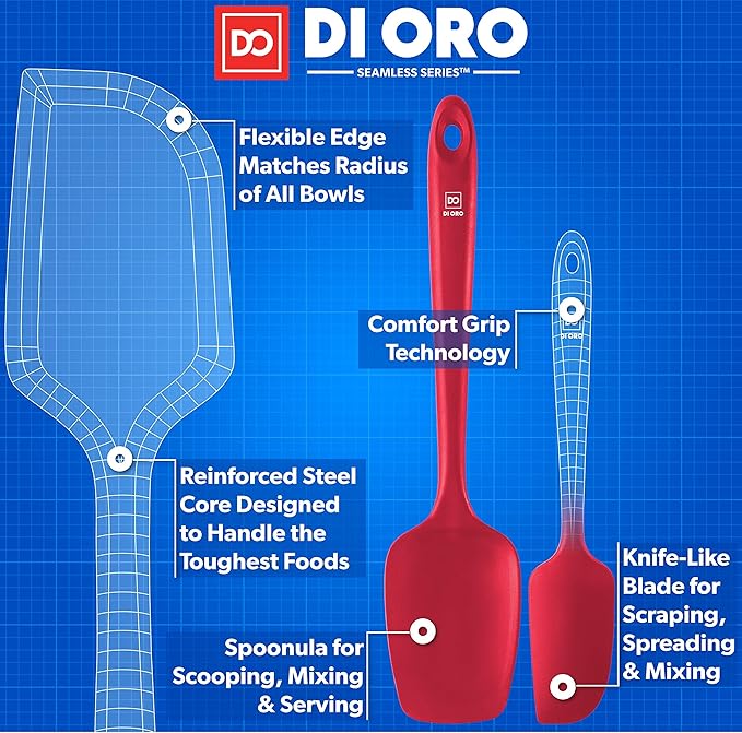 DI ORO Silicone Spatula Set - Image 3