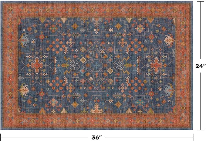 Hazo Haus Washable 2x3 Entry Rug Front Door Indoor, Farmhouse Small Area Rugs - Image 2