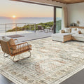 9x12 Area Rugs for Living Room, Non Slip Machine Washable Vintage Rugs by Soalmost