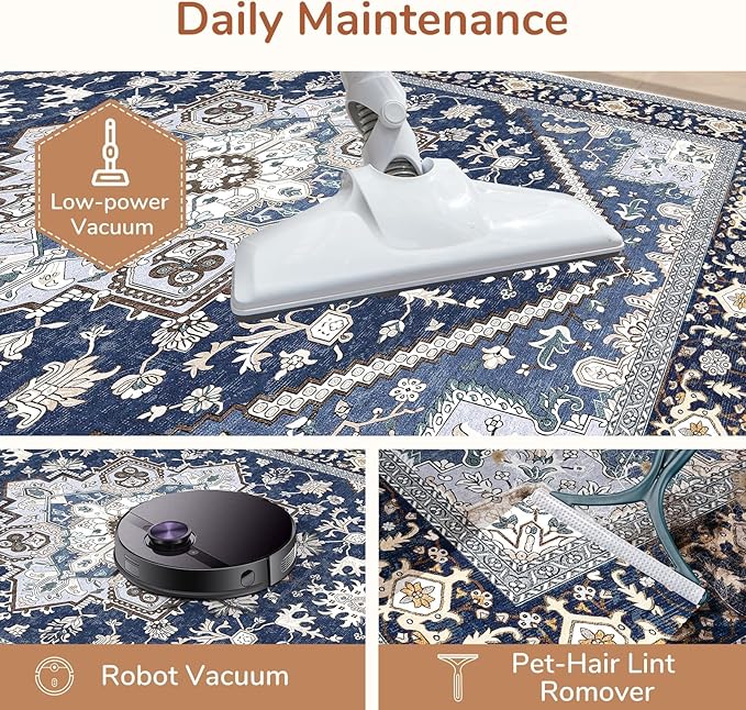 OPPODREAM Soft 8x10 Area Rugs for Living Room, Washable 8x10 Rugs for Bedroom - Image 5