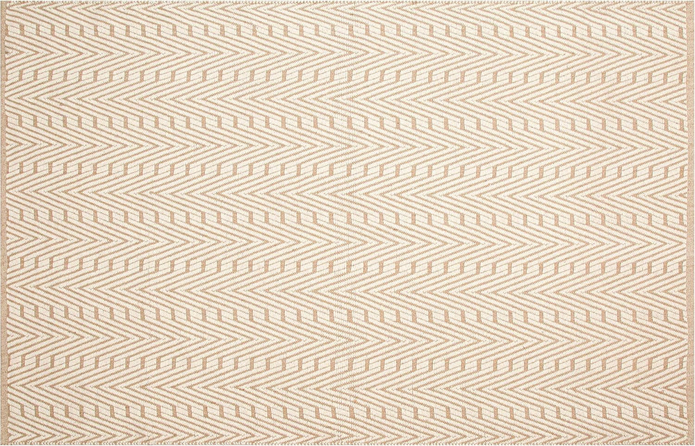 Ramanta Home Cotton Jute Area Rug 5'x7' Natural/White