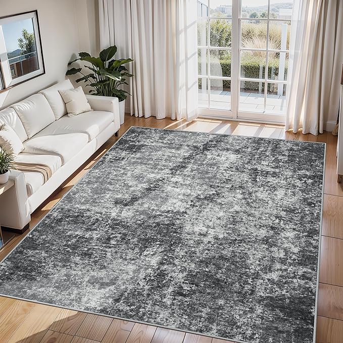 6x9 Area Rugs for Living Room Rug Washable: Abstract Rug for Dining Room by Aelenmu