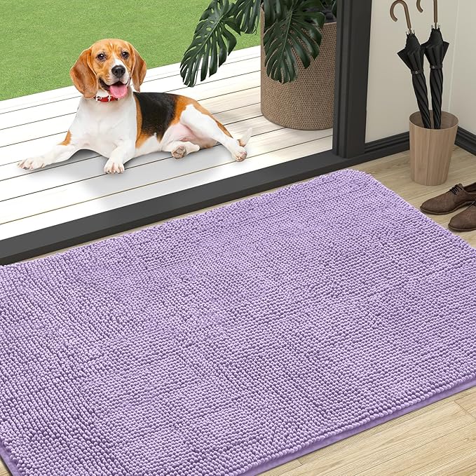 OLANLY Dog Door Mat for Muddy Paws 47x32, Absorbs Moisture and Dirt, Absorbent by OLANLY