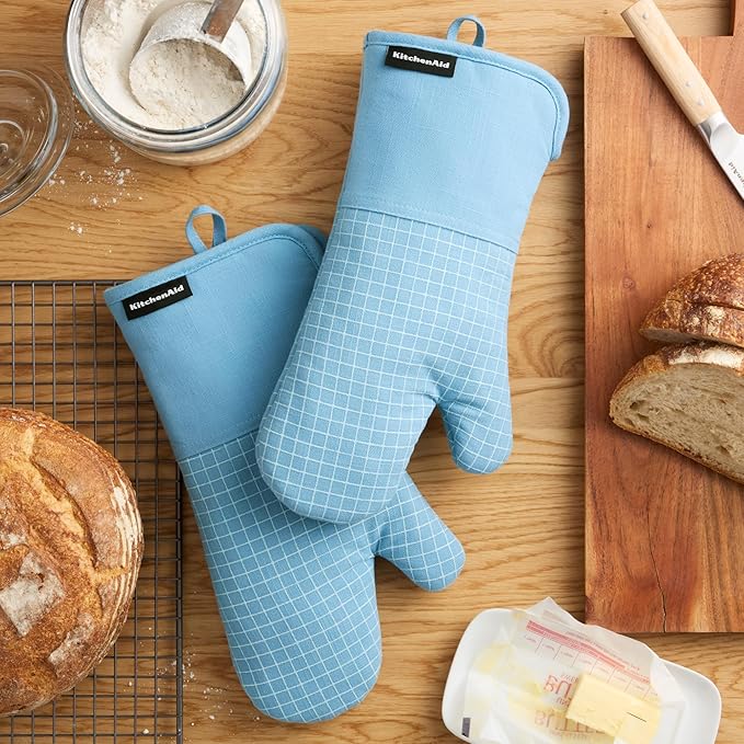KITCHENAID Gourmet Series Gridlines Oven Mitts 2-Pack Set, Heat Resistant up to - Image 2
