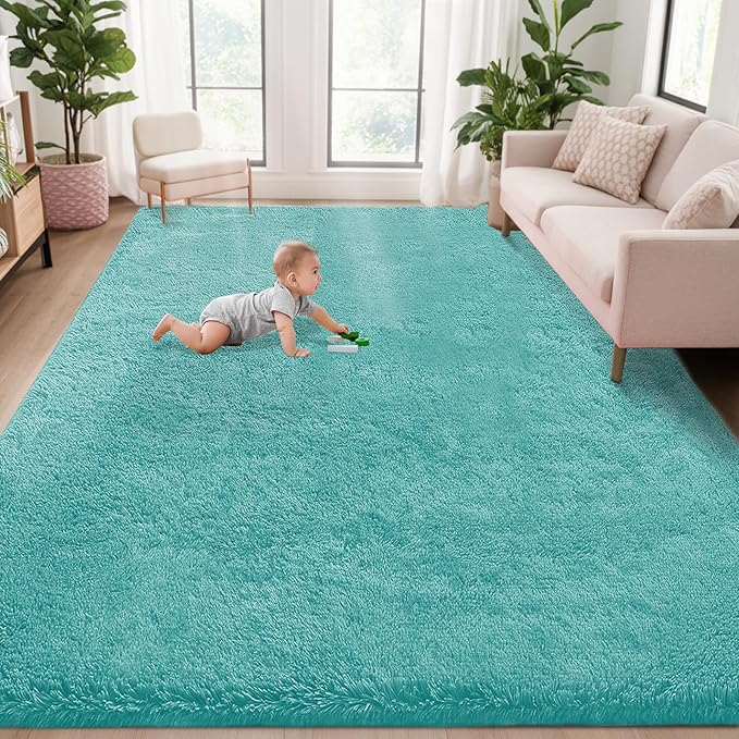 5x7 Area Rug for Living Room: Fluffy Shag Soft Washable Rugs Fuzzy Plush Indoor by VECARF