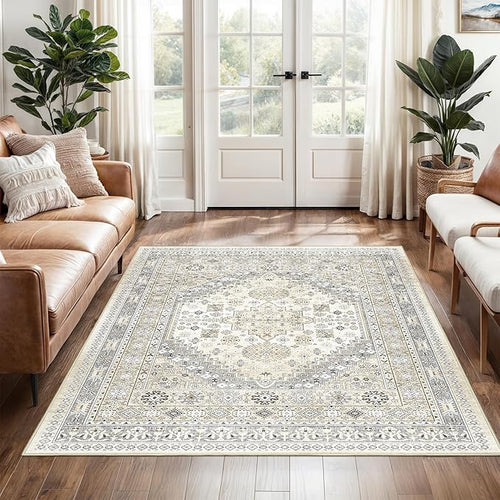 4x6 Area Rugs for Living Room, Non-Slip Backing Small Kids Rugs for Bedroom by Restydon