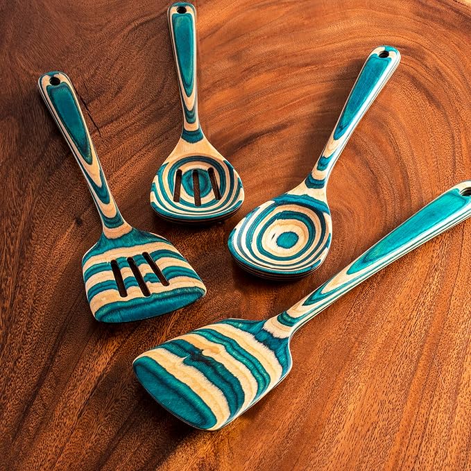 Totally Bamboo Baltique Mykonos Collection 4 Piece Cooking Utensil Set - Image 2
