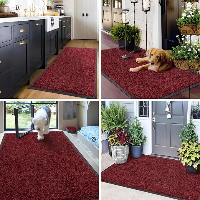 Mibao Front Door Mat, Dirt Trapper Welcome Mat - Image 8