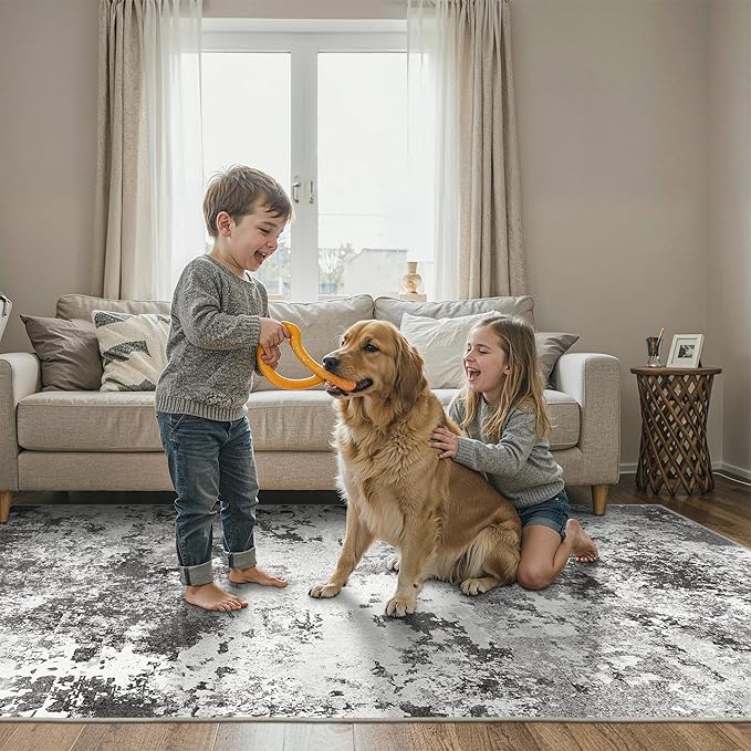BEIMO Area Rugs 5x7 for Living Room Bedroom, Modern Abstract Machine Washable - Image 9