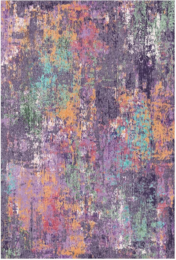Washable Area Rugs 2'x6' Non-Slip Modern Abstract Soft - Image 9