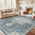 AMADA HOMEFURNISHING 8x10 Washable Area Rug, Low-Profile Large Area Rug by AMADAHOMEFURNISHING