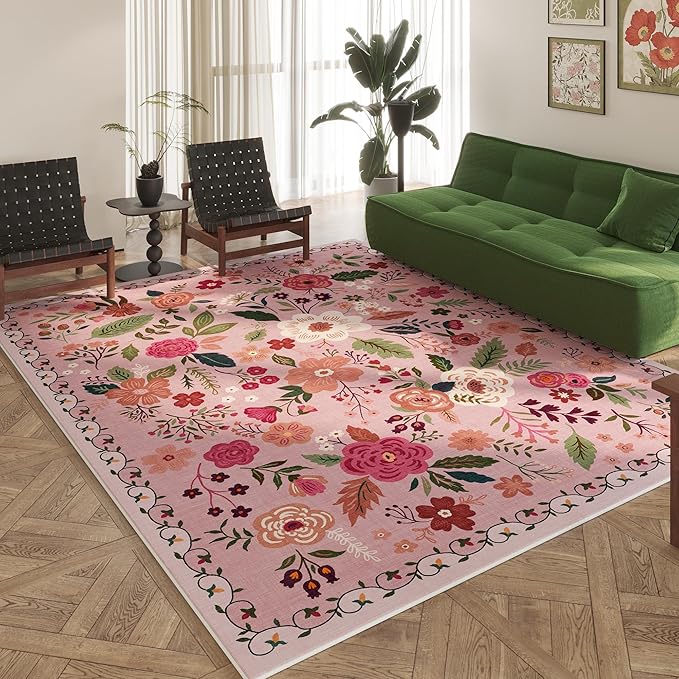 Rugcomf Area Rugs 8x10 Rug for Living Room Clearance Washable Boho Area Rug Non by Rugcomf