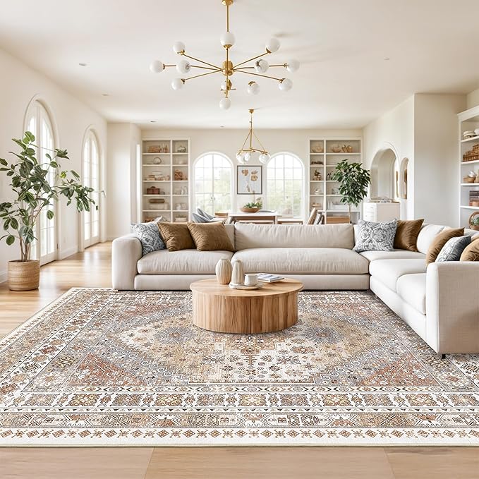 Washable Rugs 8x10 Area Rugs for Living Room, Non-Slip Backing Large Rug for - Image 5