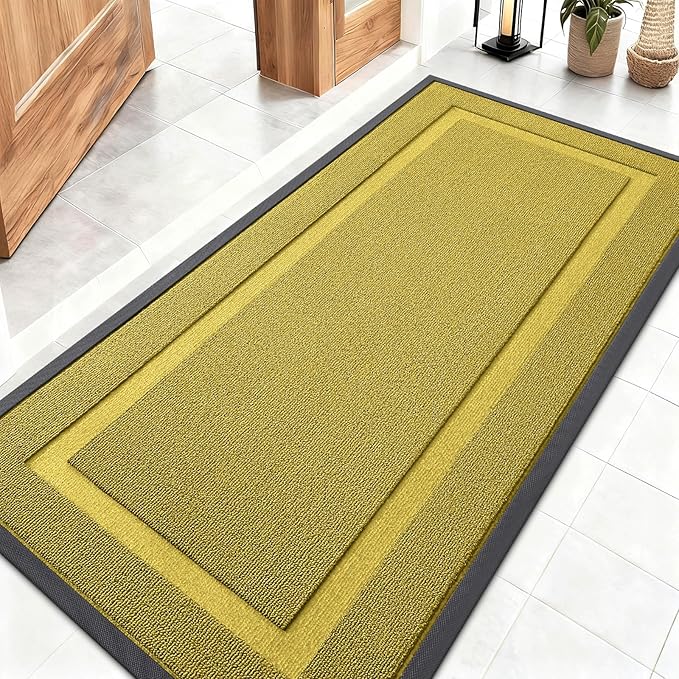 OLANLY Front Door Mat Indoor Outdoor Entrance, Waterproof All-Season, by OLANLY