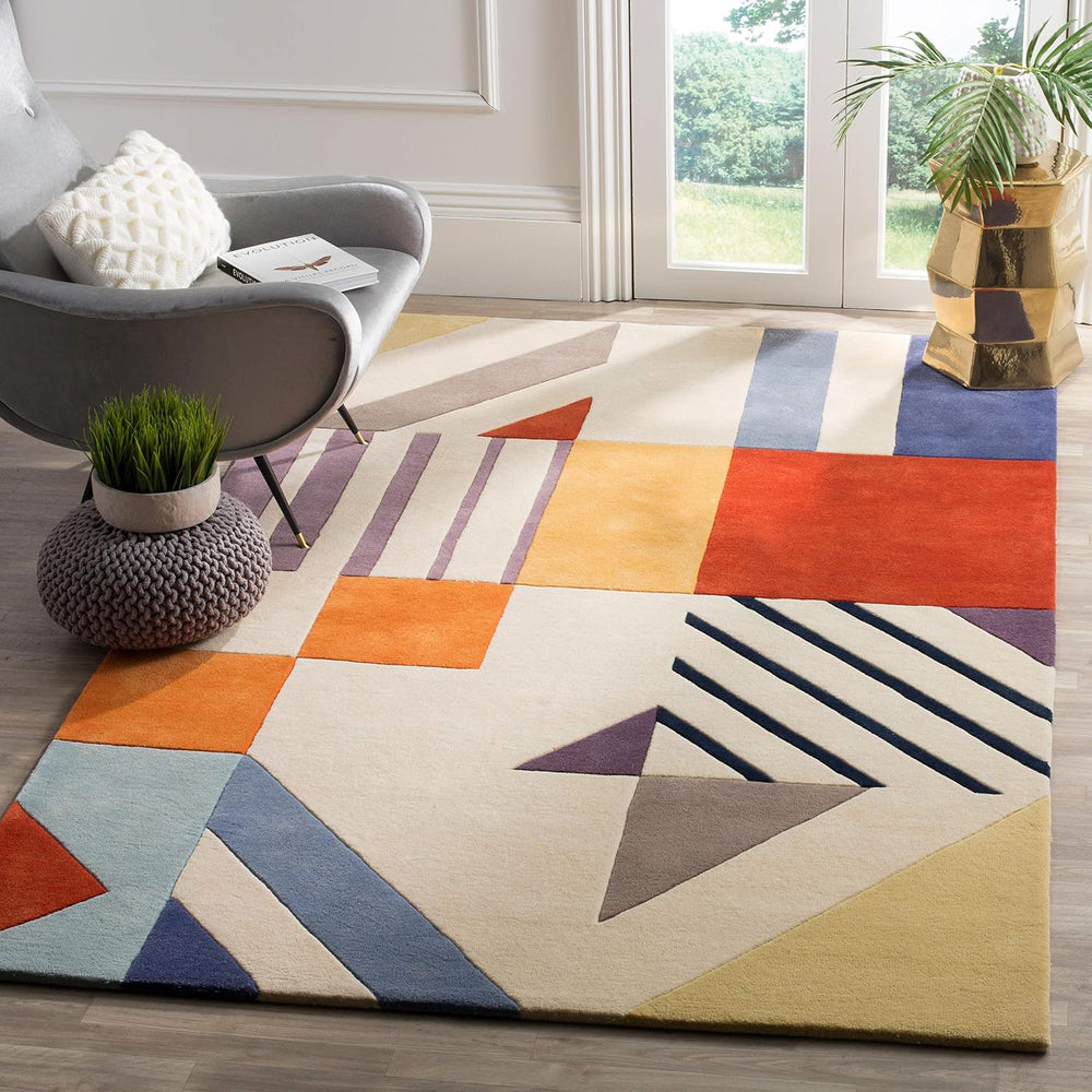 SAFAVIEH Fifth Avenue Collection Accent Rug - 3' x 5', Ivory & Mu...