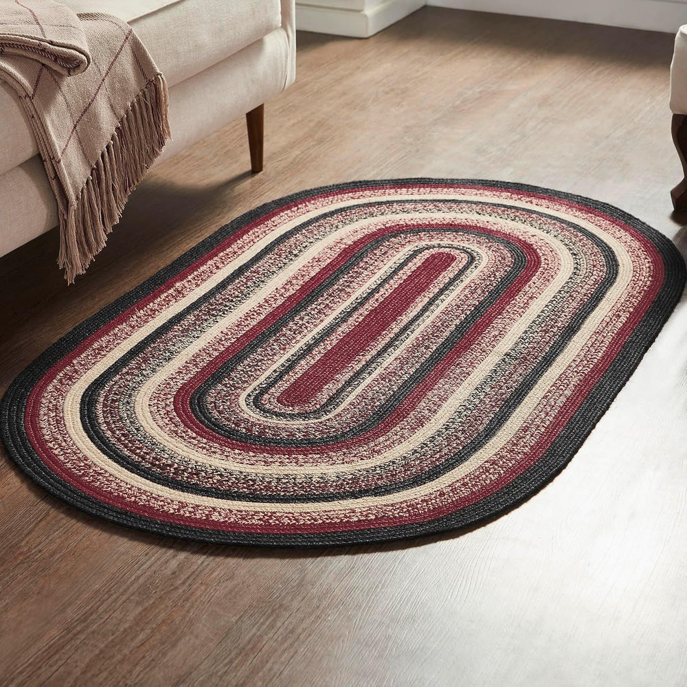 VHC Brands Jute Rug 36x60 w/Pad, Jute Area Rug, Accent Rug, Floor Decor, Brai...
