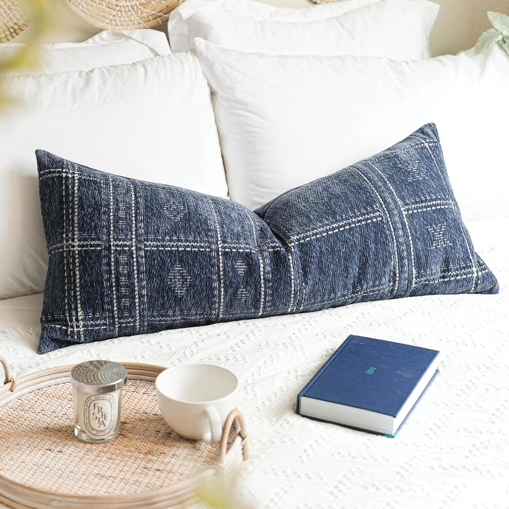 BlissBlush Decorative Lumbar Pillow Cover 14x36, Long Decorative Throw Pillow...