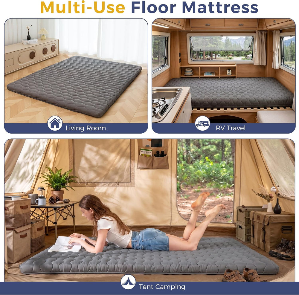 MAXYOYO 3" Thick Japanese Floor Futon Mattress, Portable Floor Mattress