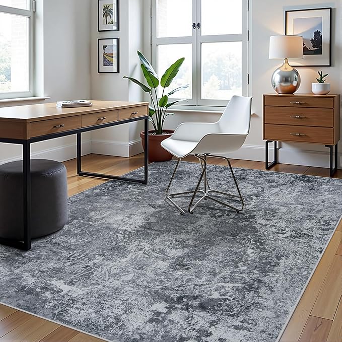 5x8 Area Rugs for Living Room Rug Washable: Abstract Rug for Dining Room - Image 3