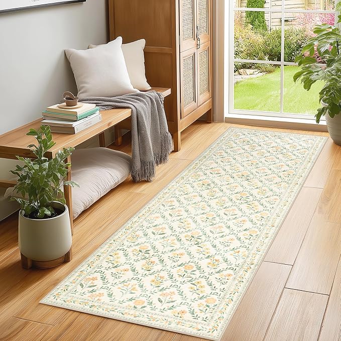 Runner Rug for Entryway: 2x6 Kitchen Rugs Non Slip Washable Ultra-Thin Soft - Image 3