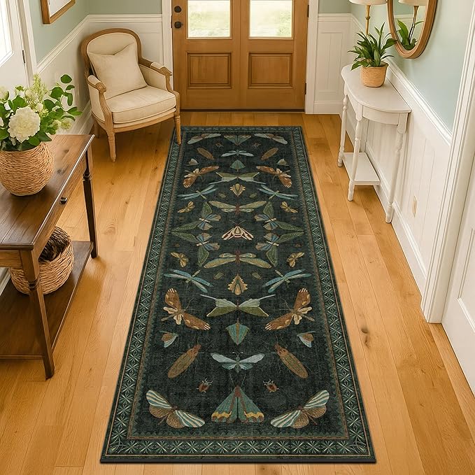 Hazo Haus Washable Insect 2x6 Runner Rug by HazoHaus