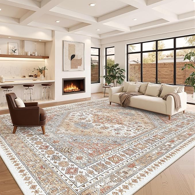 zesthome 10x14 Area Rugs, Stain Resistant Washable Rug, Ultra-Thin Rugs - Image 4