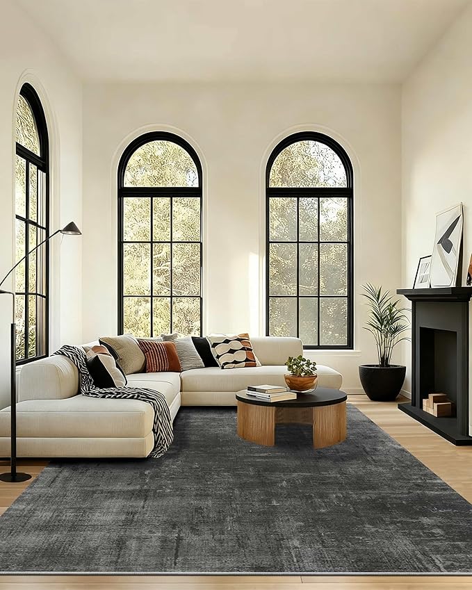 Latte&Fog 8x10 Area Rugs for Living Room, Large Modern Abstract Washable Rug by LatteFog