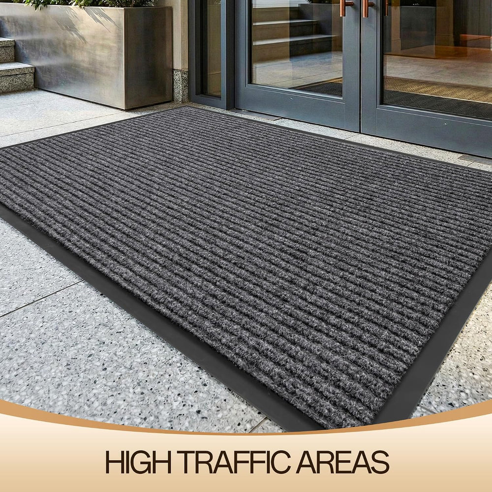 Amyracel Front Door Mat 2'x4', Heavy Duty Waterproof Indoor Outdoor D...